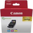 Multi-Pack Tinteiros Canon CLI-526  - Turquesa | Magenta | Amarelo Online Hot Sale