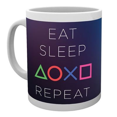 Caneca Playstation - Eat Sleep Repeat For Sale