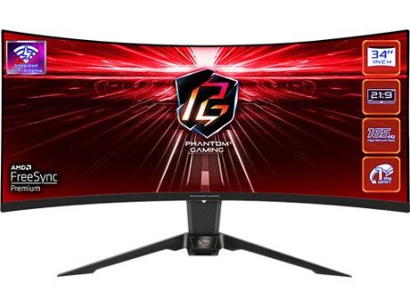 Monitor Gaming Curvo ASRock Phantom Gaming PG34WQ | 34   | 165 Hz | UltraWide QHD Fashion