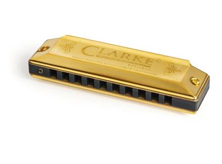 Harmonica C Dourada Blister Clarke Supply