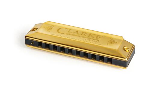 Harmonica C Dourada Blister Clarke Supply