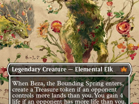 Beza, the Bounding Spring (Borderless) [Bloomburrow] on Sale