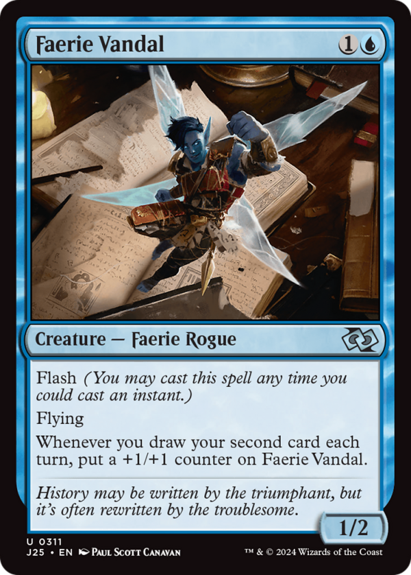 Faerie Vandal [Foundations Jumpstart] Cheap