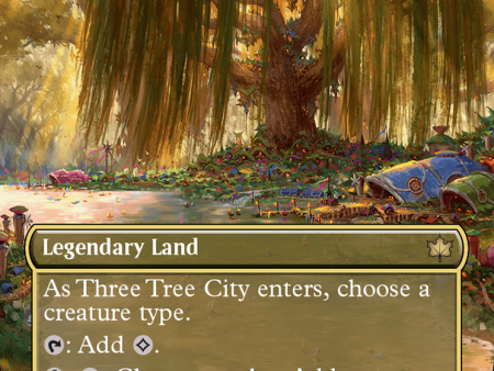 Three Tree City (Borderless) (0337) [Bloomburrow] For Cheap