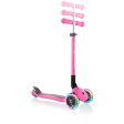 Globber Primo Foldable + Lights 3-Wheeled Kids Scooter (Ages 3-6) - Deep Pink Discount