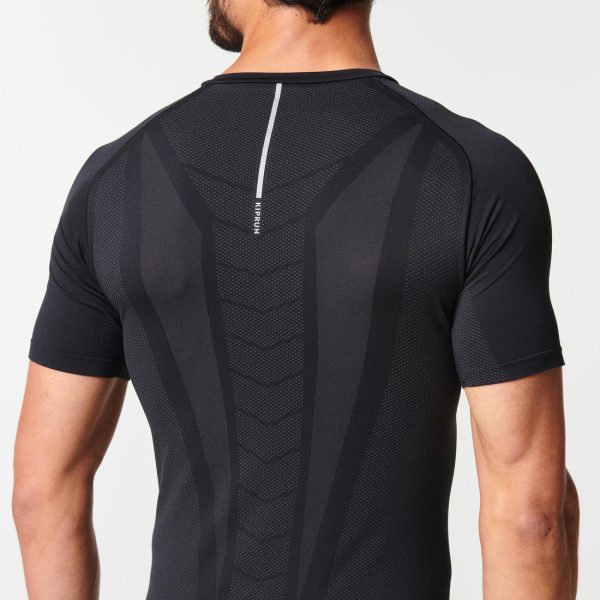 Men’s Breathable Running T-shirt - Kiprun Skincare Black Supply