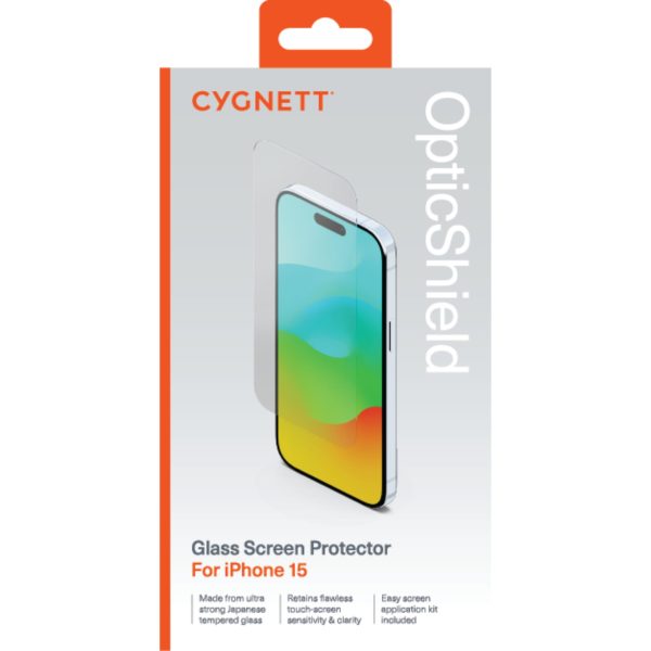 Cygnett OpticShield Shield Screen Protector for iPhone 15 Online Sale