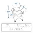 Folding Camping Chair w  Armrests Supply