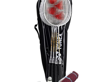 Yonex 4 Player Badminton Racket Net Shuttlecock Bag Set Online Sale