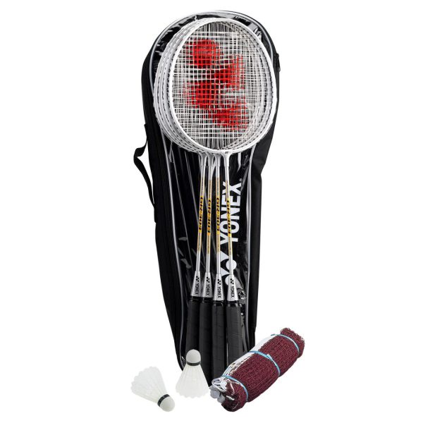 Yonex 4 Player Badminton Racket Net Shuttlecock Bag Set Online Sale