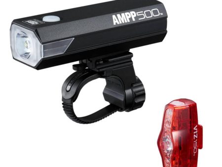 CATEYE AMPP 500 & ViZ 150 Front and Rear Light Set For Discount