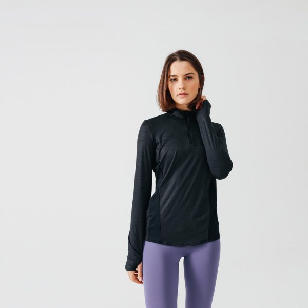 Women s Top Zip Long-Sleeved - Run Dry + Online