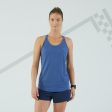 Women’s Running Vest Top w  Built-in Bra - Kiprun Care Storm Blue For Discount