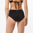 Women s High-waisted Surfing Swimsuit Bottoms - Romi Black Sale