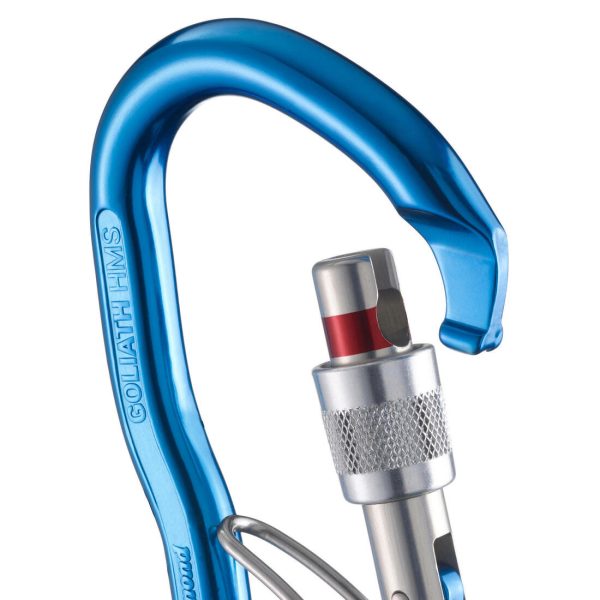 Climbing & Mountaineering Screwgate HMS Carabiner BLC - Goliath Secure Blue For Sale