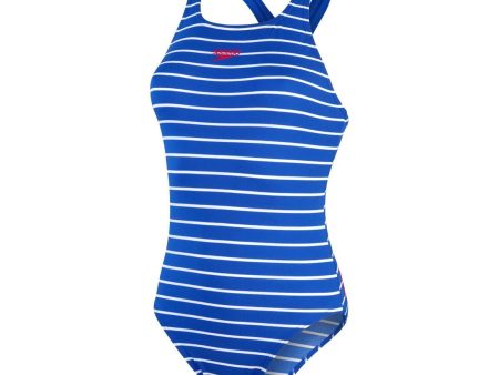 Speedo Women s Endurance+ Printed Medalist Swimsuit For Sale