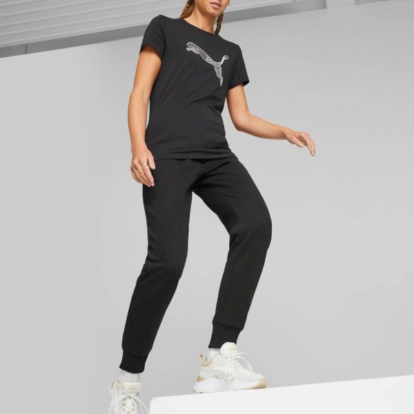 Puma Mass Merchants Style Women s Sweatpants FL - Black on Sale