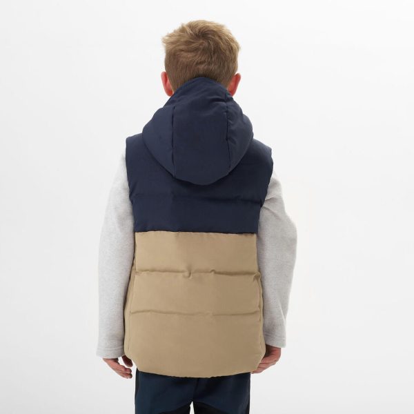 Kid s Padded Hiking Gilet Age 2-6 - Beige Blue For Sale