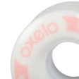 85A Roller Skate Wheels 4-Pack - 54mm - White Hot on Sale