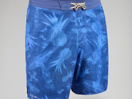 Men s Boardshorts Long - Surfing 100 Blue Sale