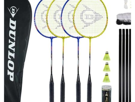 DUNLOP NITRO STAR 4 PLAYER BADMINTON SET Sale