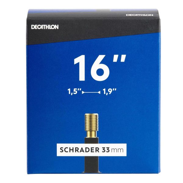 16 x1.5 1.9  Schrader Valve Inner Tube (33mm) Online now