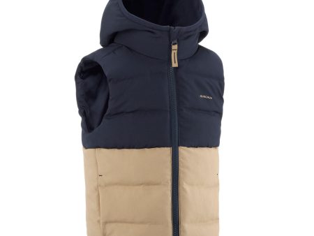 Kid s Padded Hiking Gilet Age 2-6 - Beige Blue For Sale