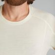 Men s T-shirt Long-sleeved Undyed Merino Wool - MT500 Discount