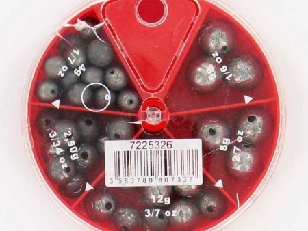 DRILLED ROUND fishing 5 compartments weight box Supply