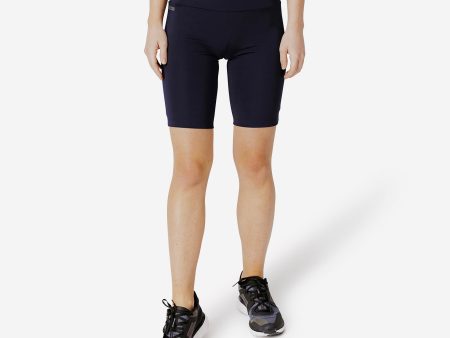 Women s Running Cycling Shorts - KIPRUN Run 500 Comfort - Navy Blue Cheap