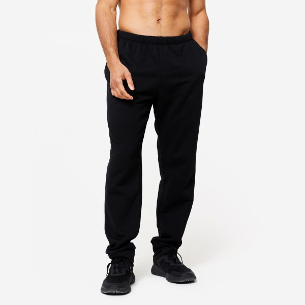 Men s Warm Fitness Jogging Bottoms 100 - Black Discount