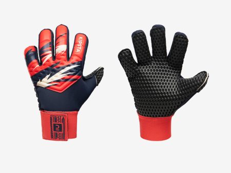 Kids  Football Goalkeeper Gloves F100 Superesist - Red Blue Online