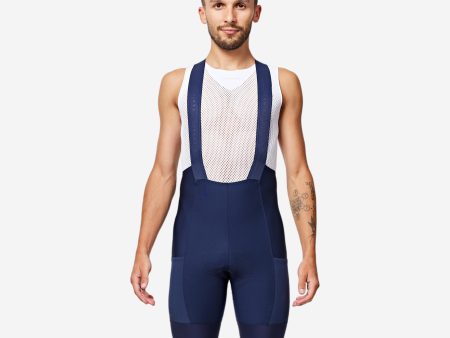 Men s Road Cycling Bib Shorts Endurance - Navy Blue Sale