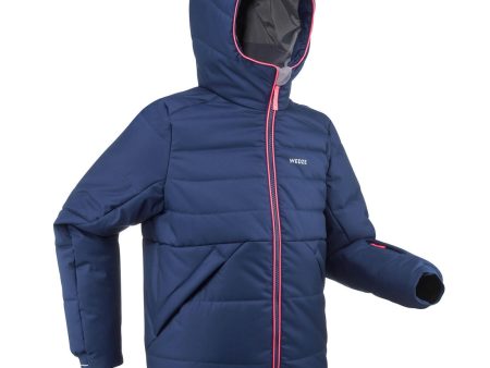 180 Extra Warm Girl s Padded Ski Jacket - Waterproof - Blue Online Sale