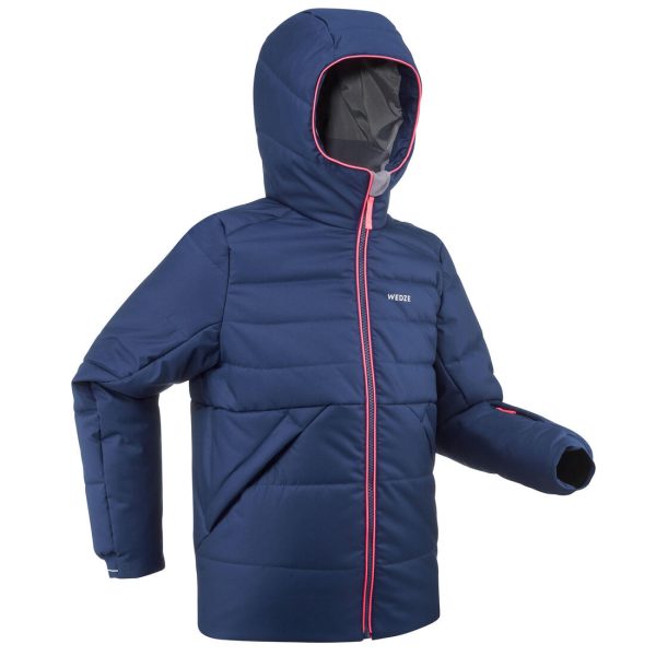 180 Extra Warm Girl s Padded Ski Jacket - Waterproof - Blue Online Sale