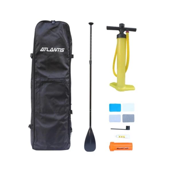 Atlantis Grey Inflatable SUP Set (SUP, Cover Bag, Paddle & Pump) - 10 2 For Sale