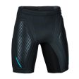 Adult Swimming Jammer Neoprene 2.5 mm + Lined panels - Black Turquoise Cheap