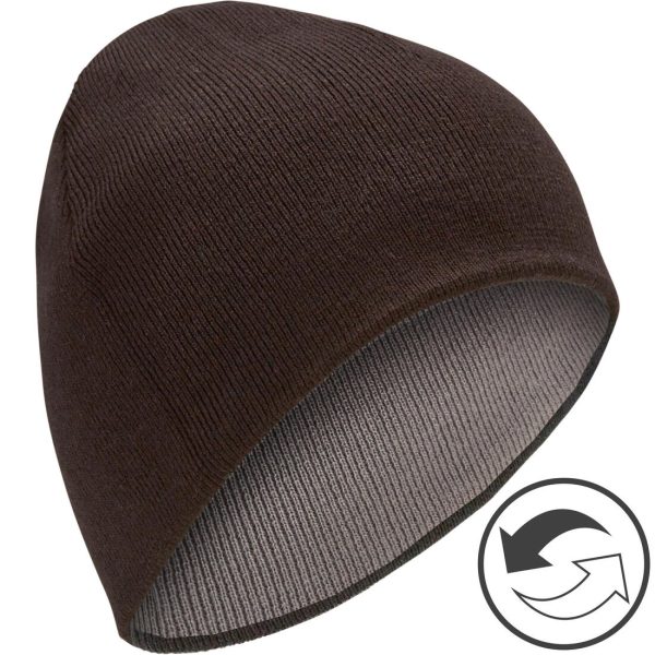 Skiing Reverse Hat - Black Grey Hot on Sale