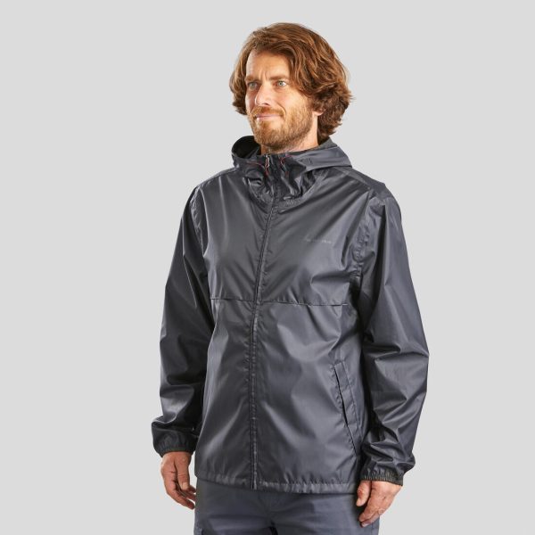 Raincut Men s Hiking Jacket Waterproof - NH 100 For Discount