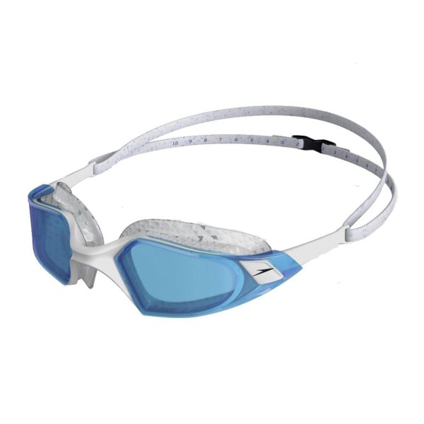 Speedo Aquapulse Pro Dyed Lenses Swimming Goggles - White Blue Supply