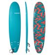 Foam Longboard Surfboard 7 8  + Leash & 3 Fins - 500 For Cheap