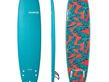 Foam Longboard Surfboard 7 8  + Leash & 3 Fins - 500 For Cheap