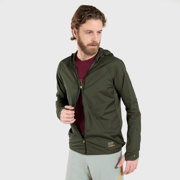 Men s Trail Running Long-Sleeved Windproof Jacket Online Sale