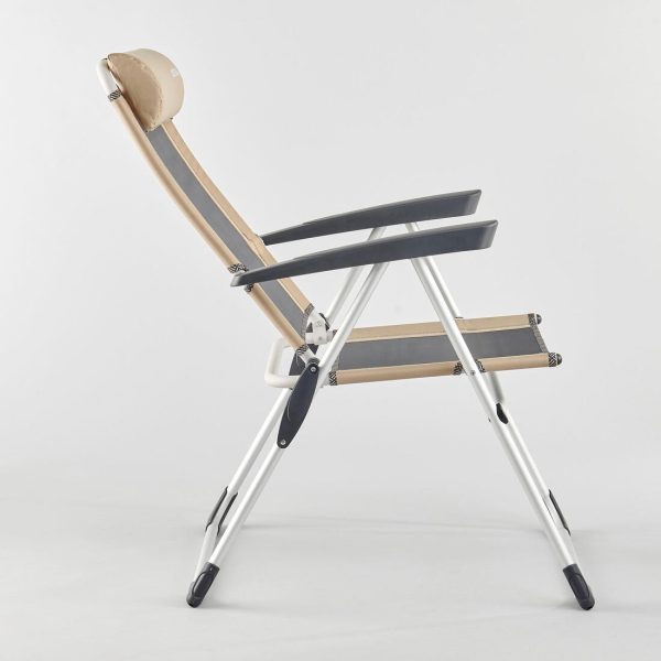 Folding Camping Chair Reclining w  Armrests Fashion