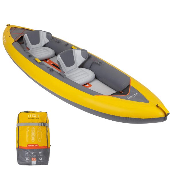 Inflatable Touring Kayak High-Pressure 2 person - X100+ Online Sale