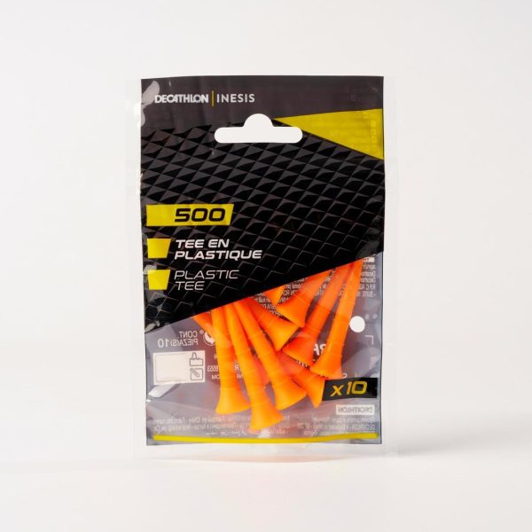 500 Golf Plastic Tees 54mm 10-Pack Sale