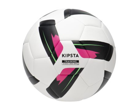 Size 4 Machine-Stitched Football Training Ball - White Online now