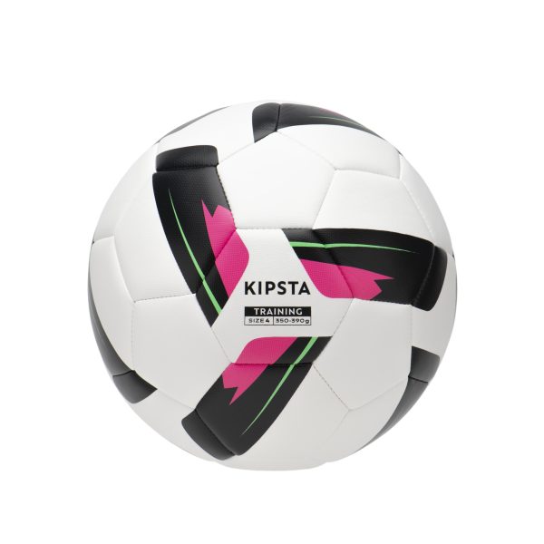 Size 4 Machine-Stitched Football Training Ball - White Online now