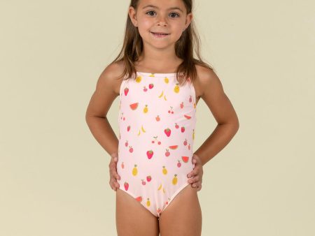 Baby Girl s Swimsuit One-piece - Pink Fruit Print Discount