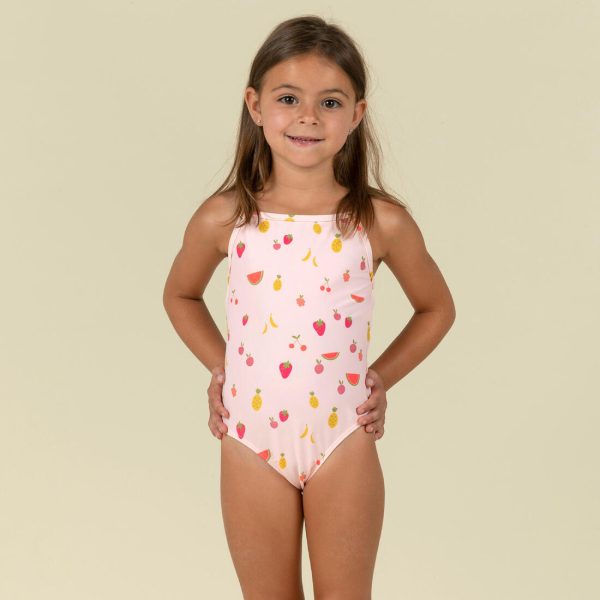 Baby Girl s Swimsuit One-piece - Pink Fruit Print Discount